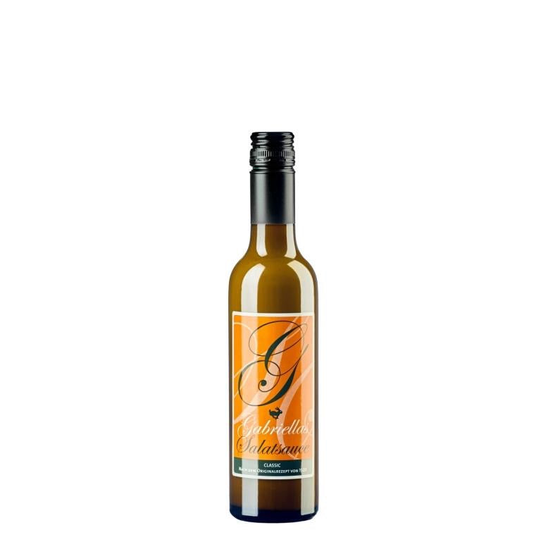 Flasche mit Gabriellas Salatsauce