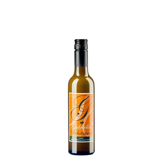 Flasche mit Gabriellas Salatsauce
