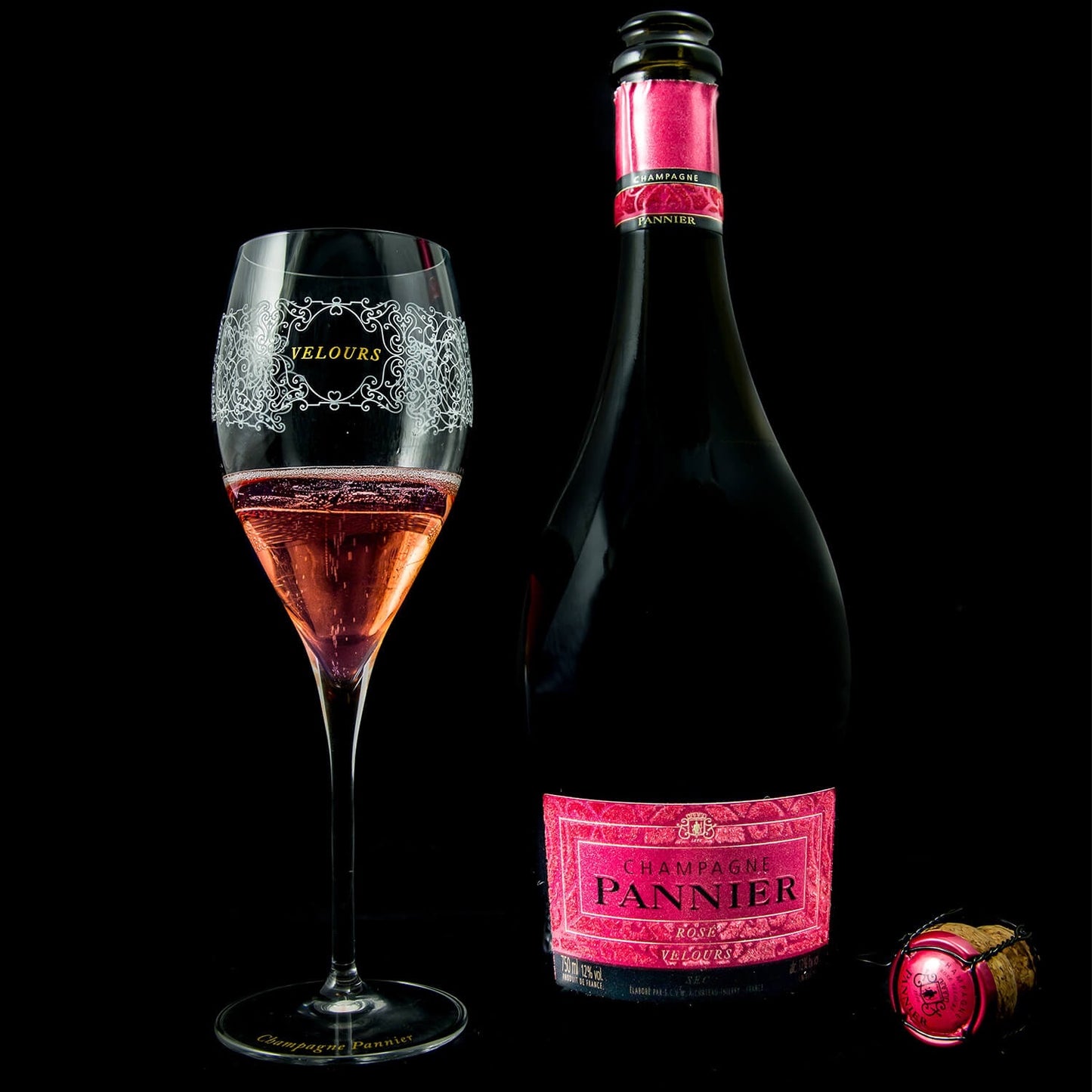 Rosé Velours Champagner mit Geschenkbox