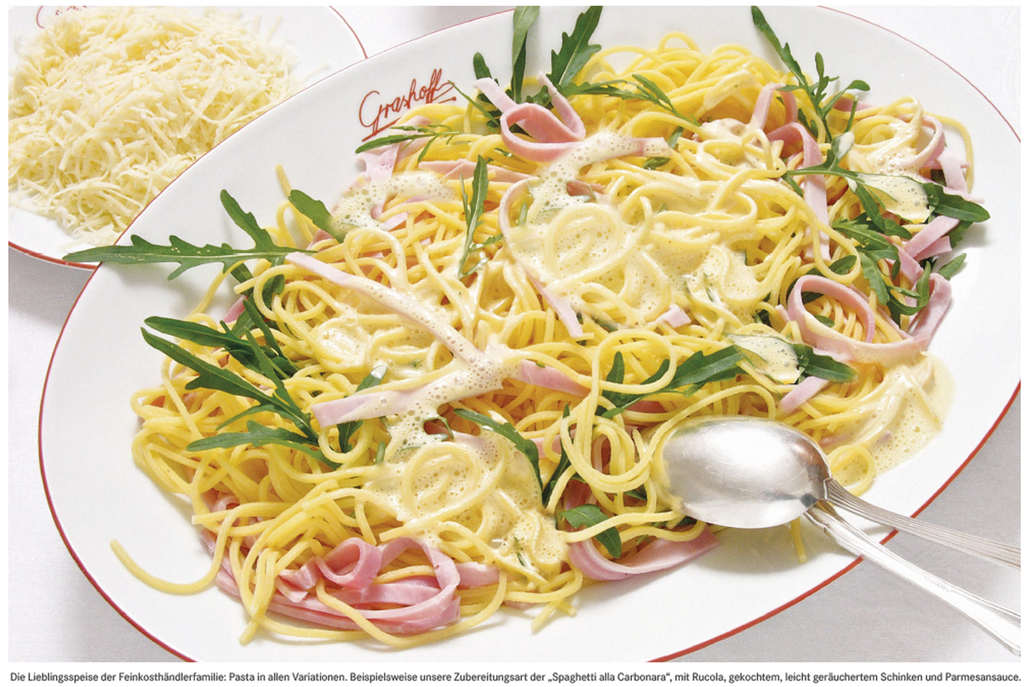 Spaghetti mit Parmesansauce