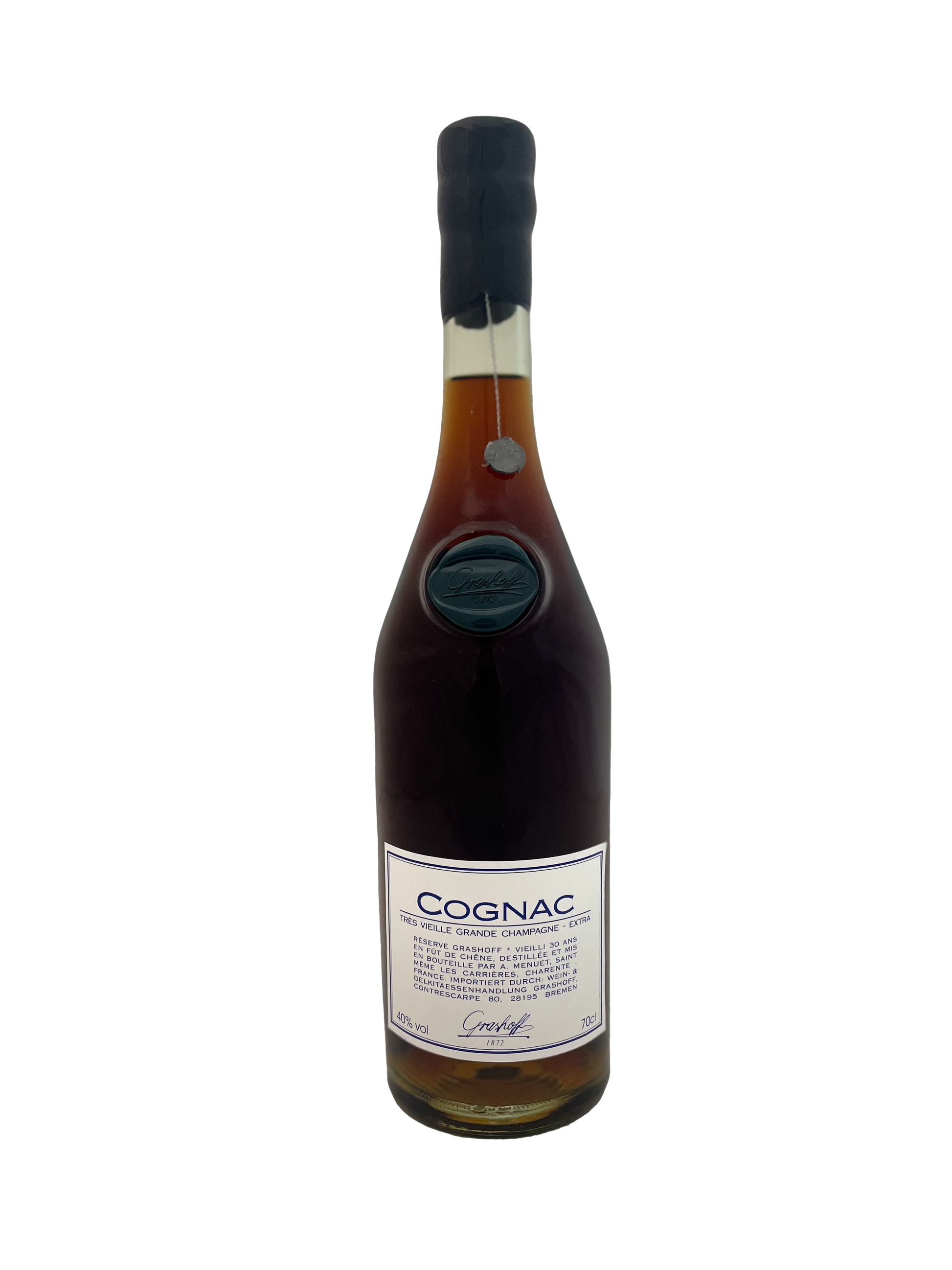 Flasche Cognac mit Tees vielleicht Grand Champagne Extra