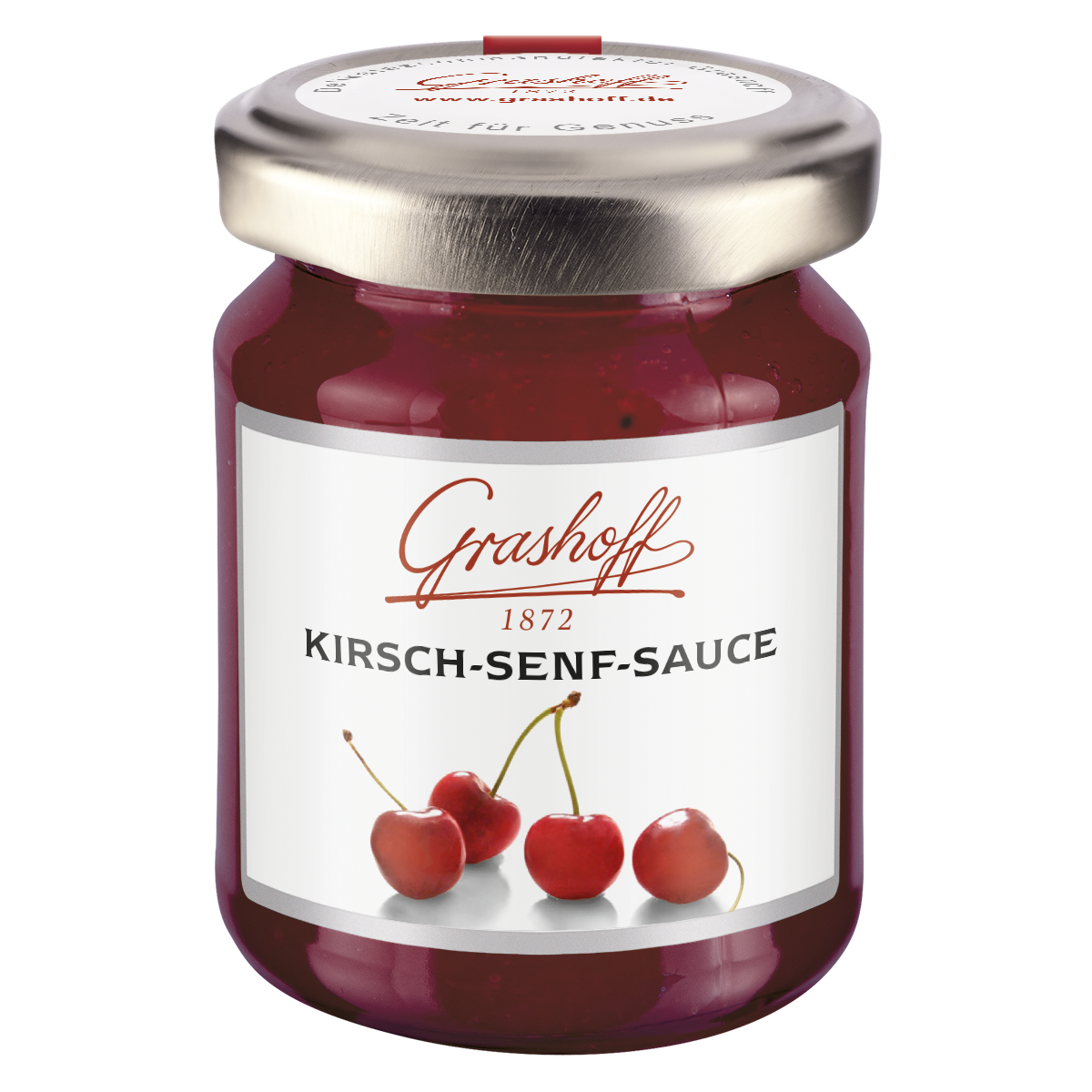 Kirsch Frucht Senf Sauce im Glas