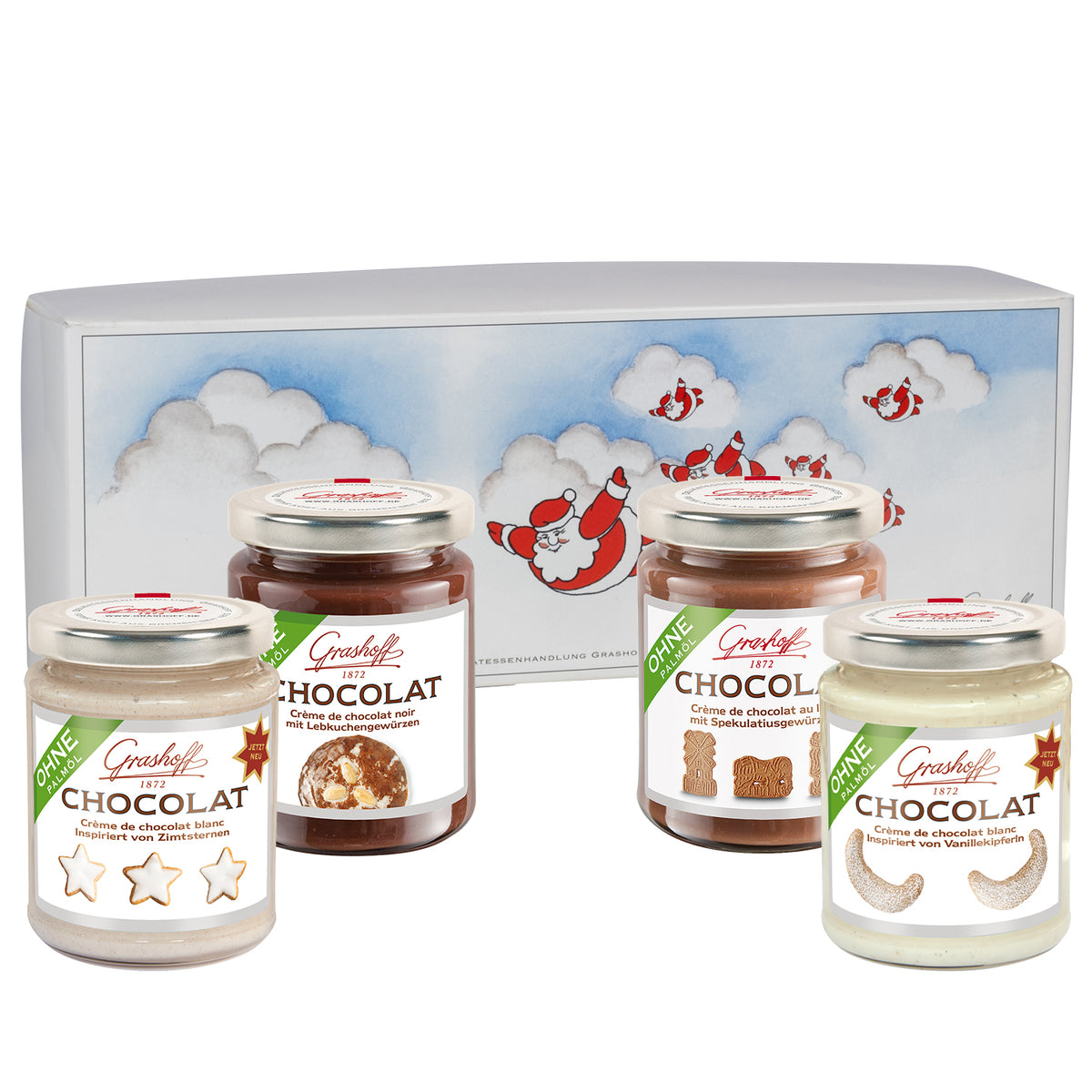 Weihnachts-Geschenkset – 4 Sorten Chocolat