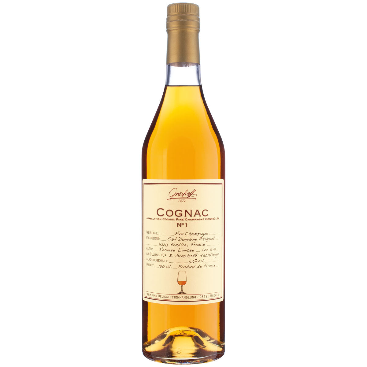 Flasche Grashoff Cognac No. 1