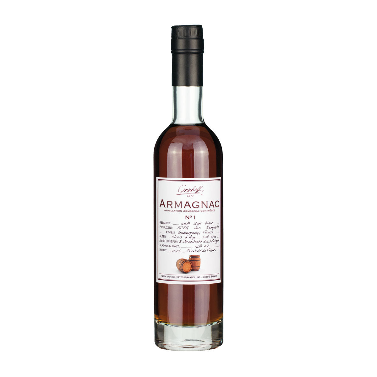 Grashoff Armagnac No. 1 - halbe Flasche 350 ml