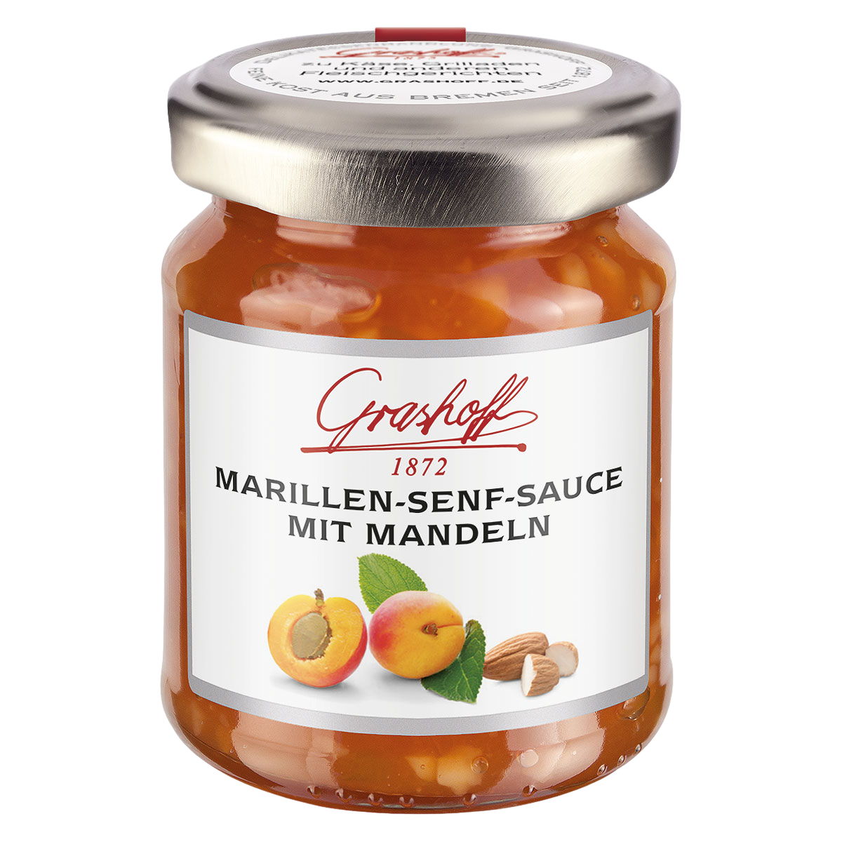 Marillen Senf Sauce im Glas 