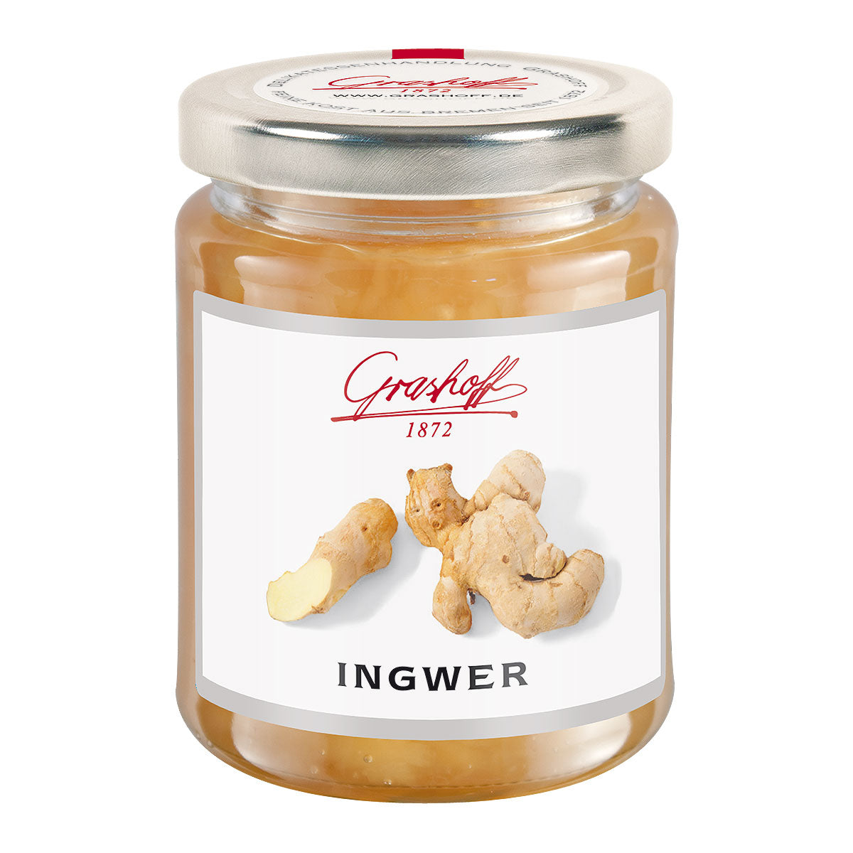 Ingwerkonfitüre von Grashoff im Glas