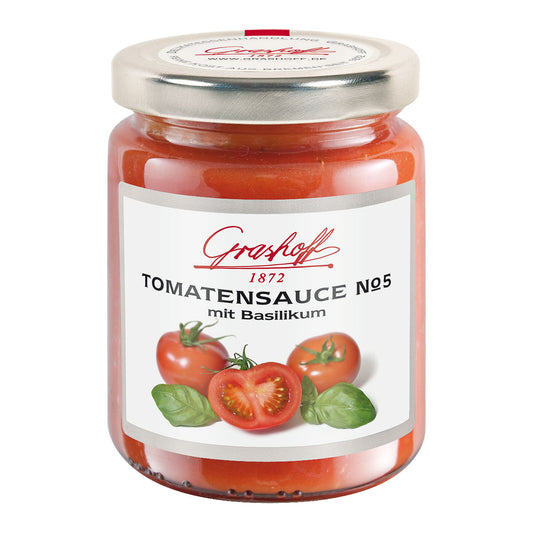 Glas mit Tomatensauce No 5 von Grashoff