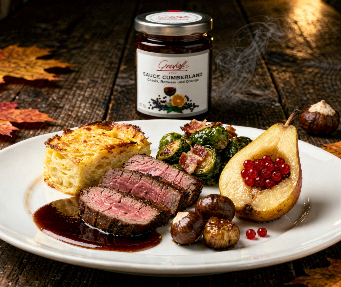 Festliches Gericht mit Cumberlandsauce von Grashoff