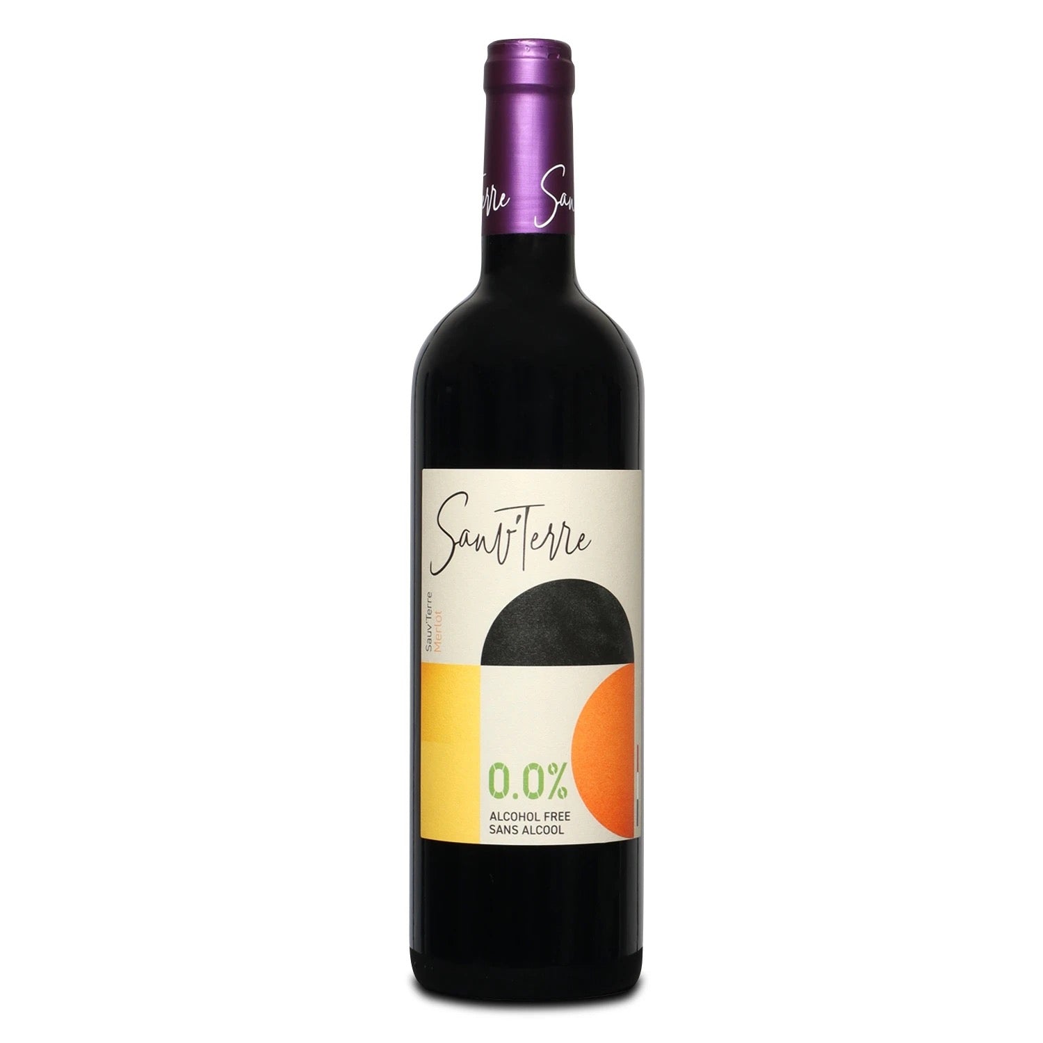 Flasche Rotwein alkoholfrei