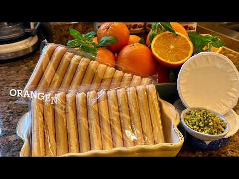 Film über die Herstellung eines Tiramisu aus weisser Chocolat mit Orangen und Pistazien unter Verwendung unsere Grashoff Chocolat