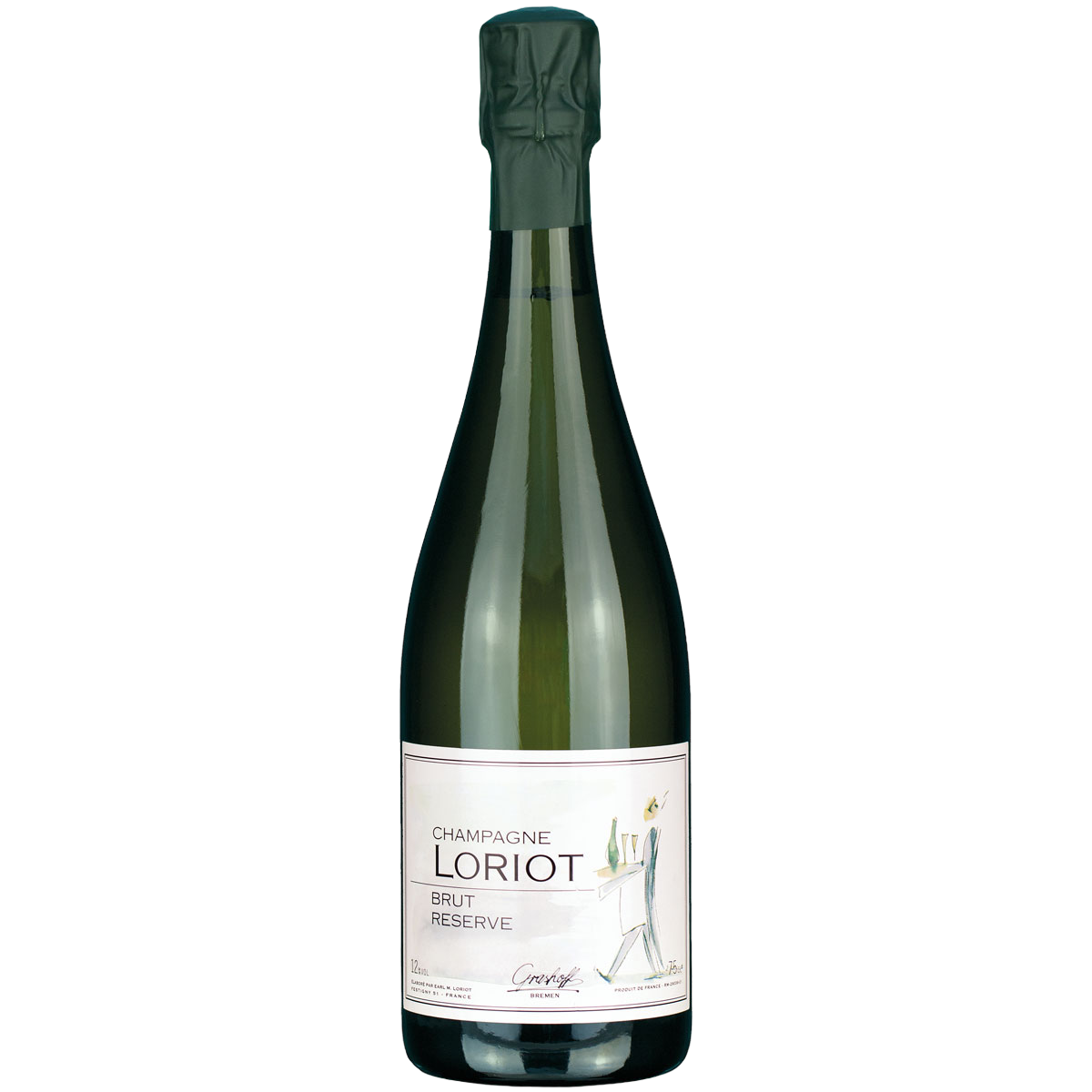 Flasche Champagner Loriot