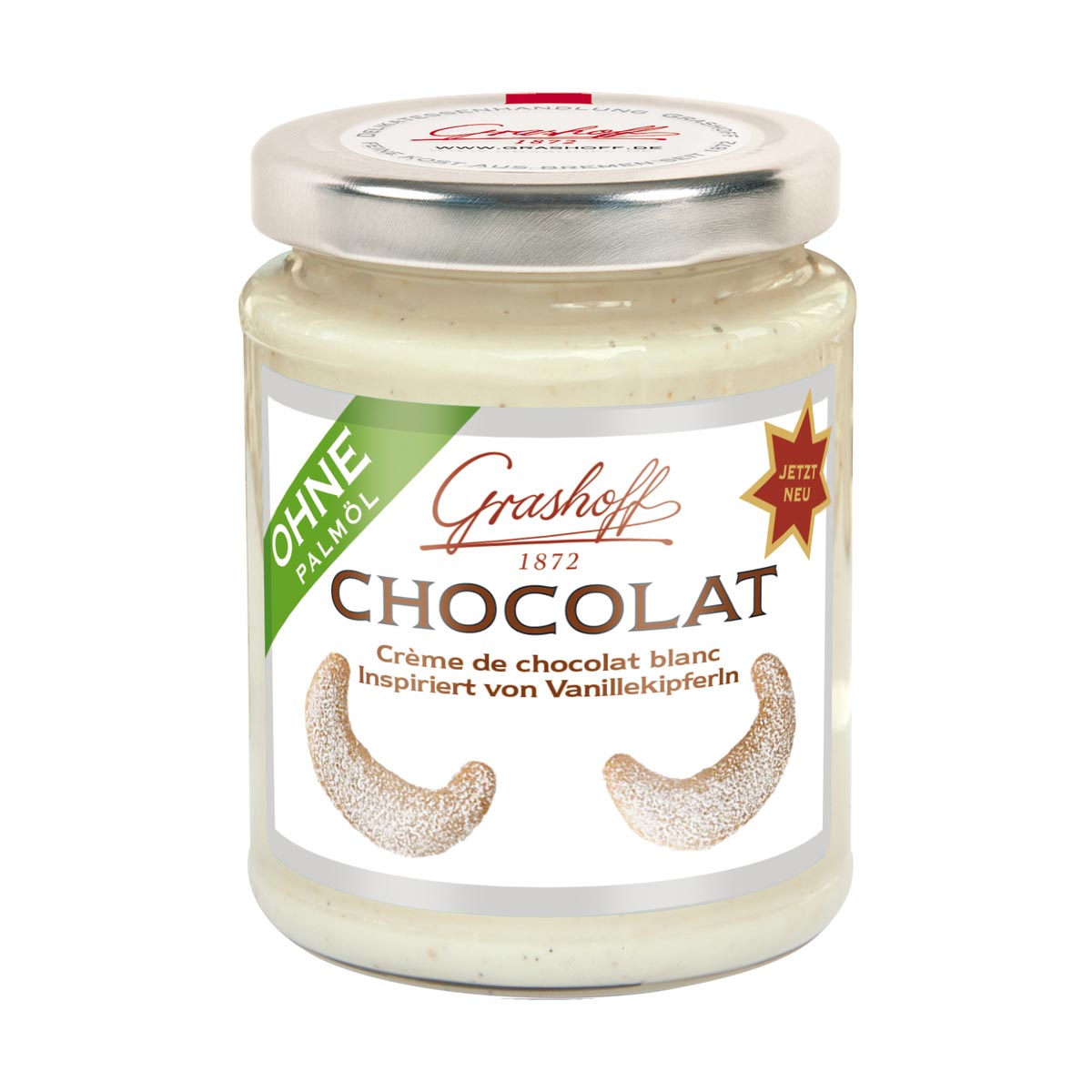Cioccolato bianco ispirato alle mezzelune di vaniglia