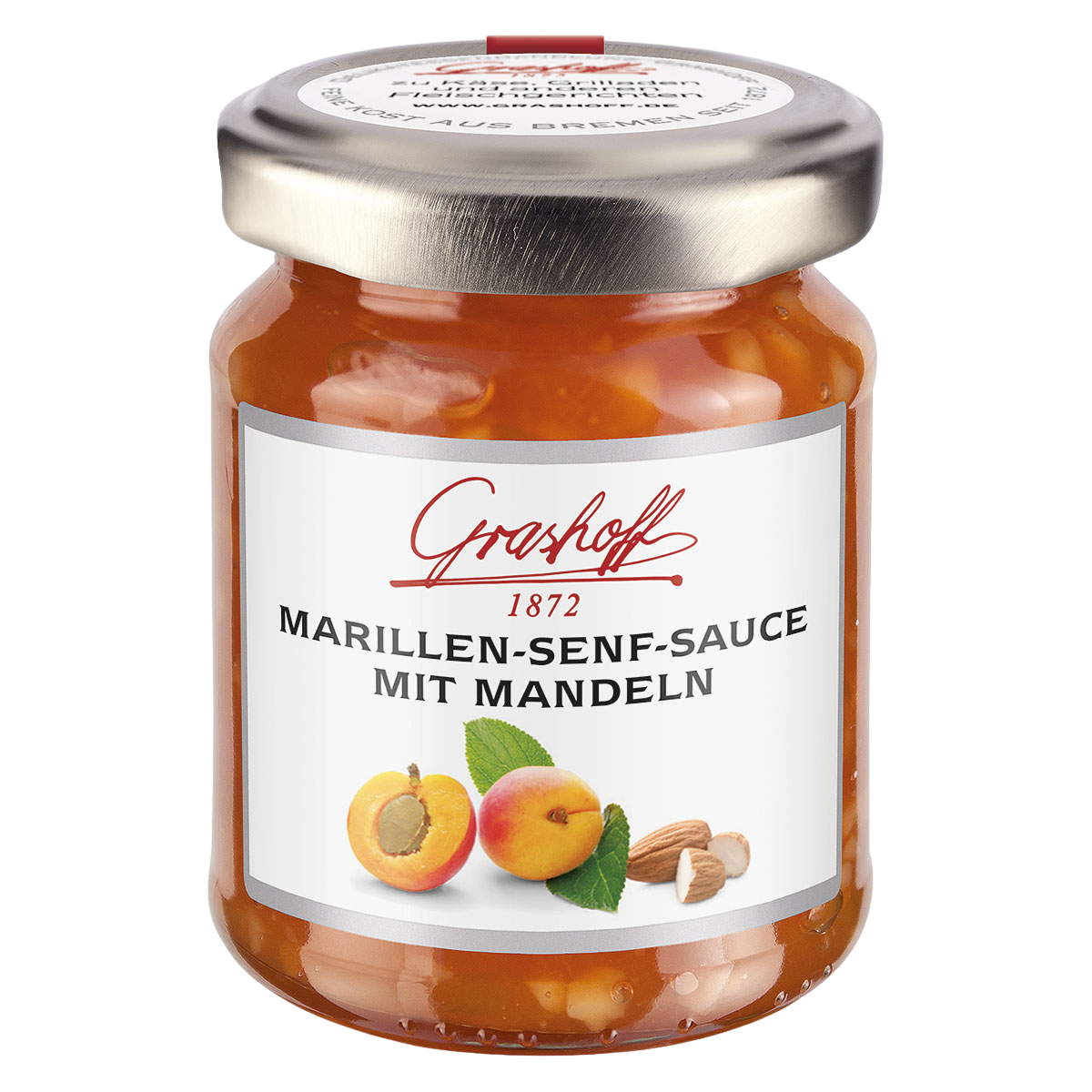 Marillen-Senf-Sauce mit Mandeln, 125ml