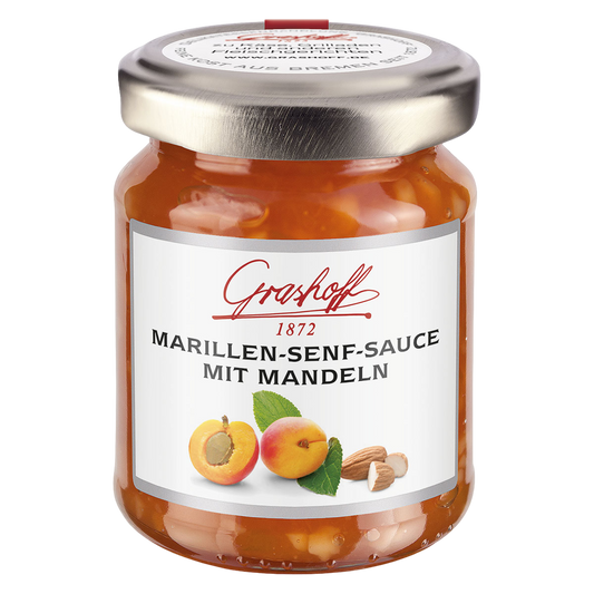 Marillen-Senf-Sauce mit Mandeln, 125ml