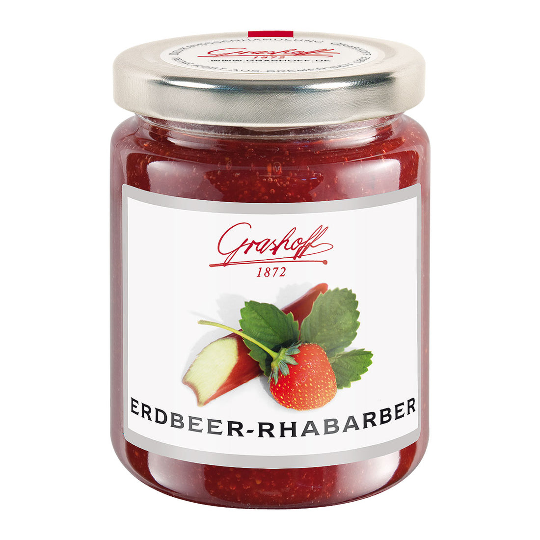 Erdbeer-Rhabarber-Konfitüre Extra – Grashoff